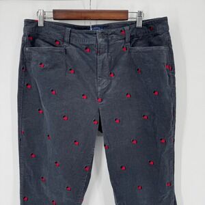 Talbots Simply Flattering Women's 14 Corduroy Pants Scottish Terrier Dog